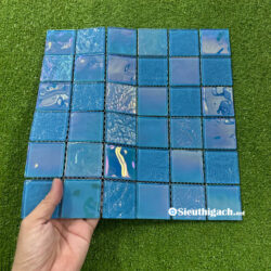 Gạch Mosaic Hồ Bơi Lát Nền Cao Cấp Màu Xanh Biển 3