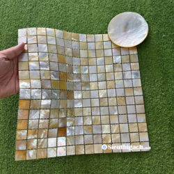 Gạch Mosaic Chất Liệu Vỏ Sò Ngọc Trai Biển Ánh Xà Cừ 2