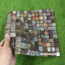 Gạch Mosaic Màu Nâu Cổ Điển Thủy Tinh 3