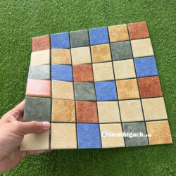 Gạch Mosaic Hỗn Hợp Vàng Xanh Đỏ Cổ Điển 3