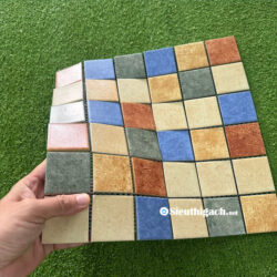 Gạch Mosaic Hỗn Hợp Vàng Xanh Đỏ Cổ Điển 4