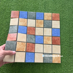 Gạch Mosaic Hỗn Hợp Vàng Xanh Đỏ Cổ Điển 5