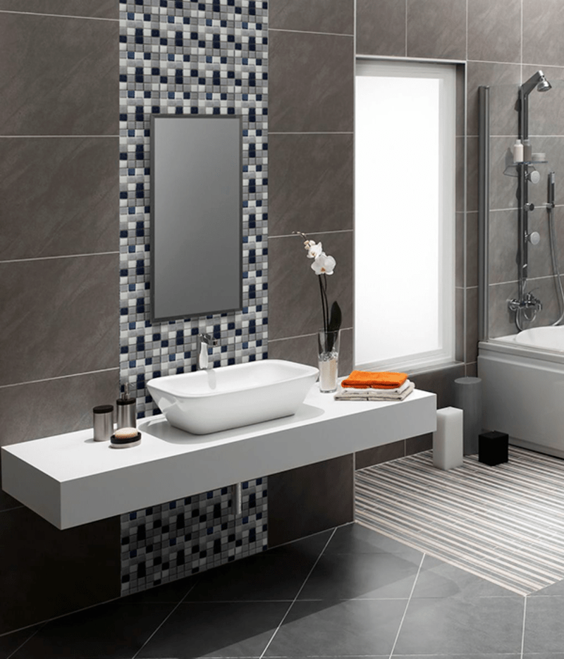  gạch mosaic ốp nhà vệ sinh
