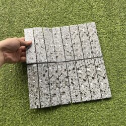 Gạch Thanh Que Vân Terrazzo Xám trang trí