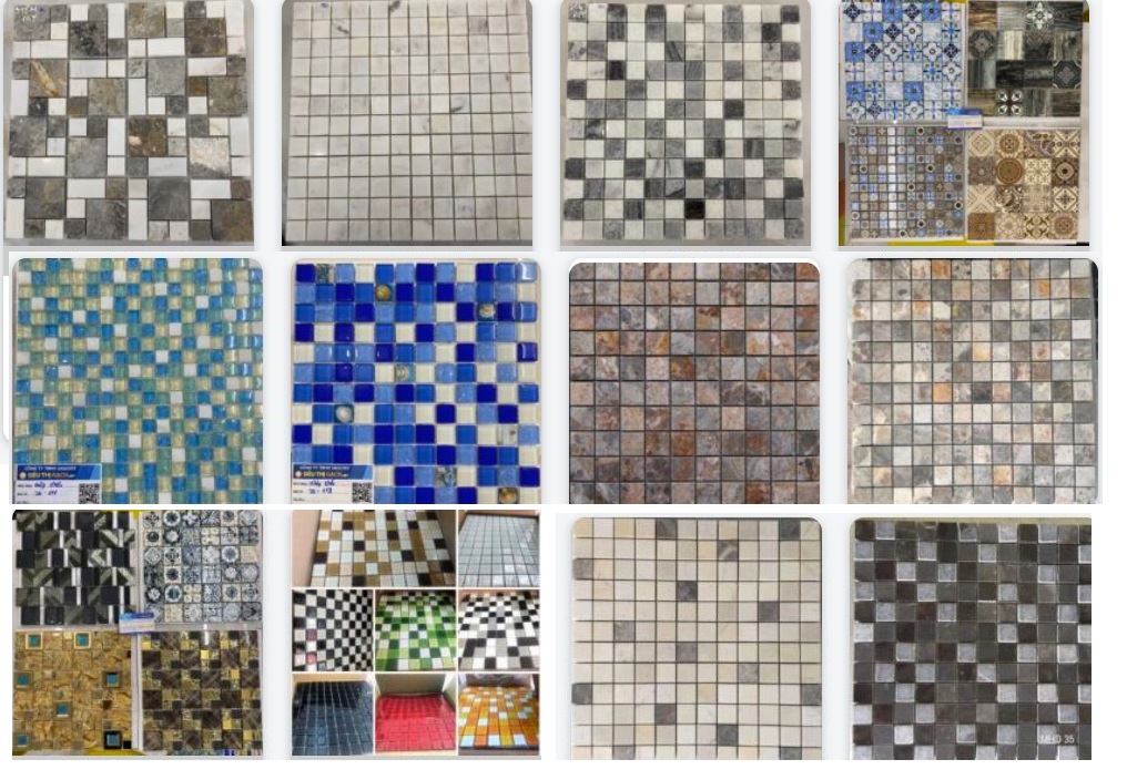 gạch mosaic vuông nhỏ