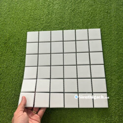 Gạch Mosaic Vuông Màu Trắng Mờ Matt 48x48 MM 2